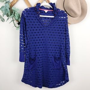 Dakini | Navy Hoodie Cover Up